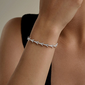 Браслет SOKOLOV - Серебро 925, Фианит (арт. 94051611)