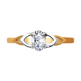 Кольцо SOKOLOV - Серебро 925, Фианит (арт. 93010825)