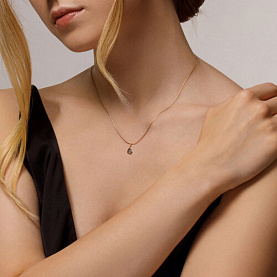 Подвеска Diamant - Золото 585, Фианит (арт. 51-130-01132-1)