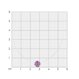 Колье SOKOLOV - Серебро 925, Синтетический аметист (арт. 92070071)