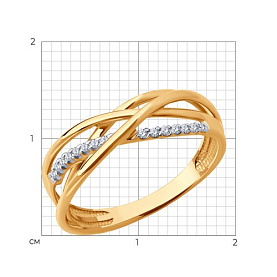 Кольцо Diamant - Золото 585, Фианит (арт. 51-110-02597-1)