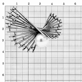 Брошь Красная пресня - Серебро 925, Жемчуг имитация (арт. 13617610)
