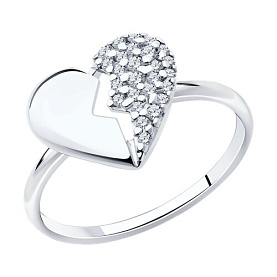 Кольцо SOKOLOV - Серебро 925, Фианит (арт. 94014046)