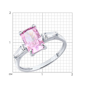 Кольцо SOKOLOV - Серебро 925, Фианит (арт. 94014867)