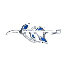 Брошь SOKOLOV - Серебро 925, Фианит (арт. 94040069)