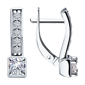 Серьги Diamant - Серебро 925, Фианит (арт. 94-120-01553-1)