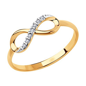 Кольцо Diamant - Золото 585, Фианит (арт. 51-110-00787-1)