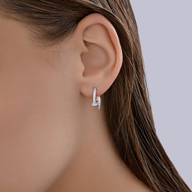 Серьги SOKOLOV - Серебро 925, Фианит (арт. 94027214)