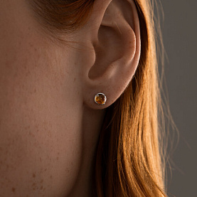 Серьги SOKOLOV - Серебро 925, Цитрин (арт. 92025262)