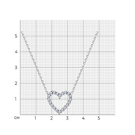 Колье SOKOLOV - Серебро 925, Фианит (арт. 94070747)