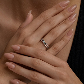 Кольцо SOKOLOV - Серебро 925, Фианит (арт. 94014838)