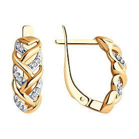 Серьги SOKOLOV - Серебро 925, Фианит (арт. 93020777)