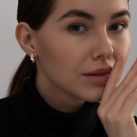 Серьги SOKOLOV - Серебро 925, Фианит (арт. 93020715)