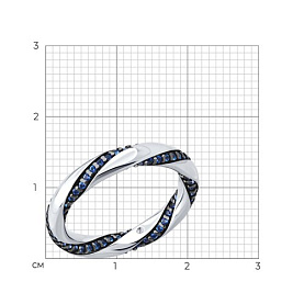 Кольцо Diamant - Серебро 925, Фианит (арт. 94-110-02187-1)
