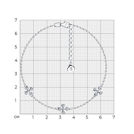 Браслет SOKOLOV - Серебро 925, Фианит (арт. 94051175)