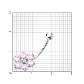 Пирсинг SOKOLOV - Серебро 925, Фианит (арт. 94060043)