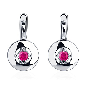 Серьги Platinum Lab. - Платина 950 (арт. ПС-033Р-01)