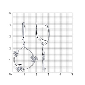 Серьги SOKOLOV - Серебро 925, Фианит (арт. 94023654)