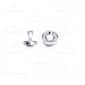 Серьги Platinum Lab. - Платина 950, Изумруд (арт. ПС-012И-01)