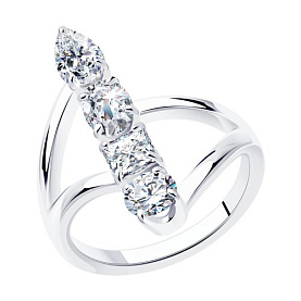 Кольцо SOKOLOV - Серебро 925, Фианит (арт. 94013299)