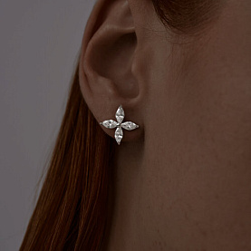 Серьги SOKOLOV - Серебро 925, Фианит (арт. 94024819)