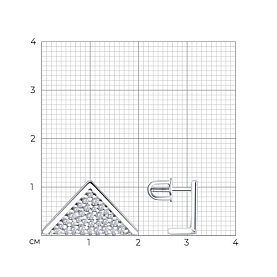 Серьги Diamant - Серебро 925, Фианит (арт. 94-122-00257-1)