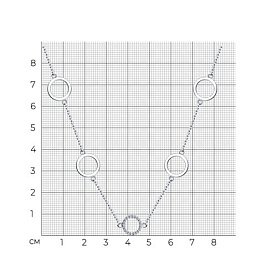 Колье SOKOLOV - Серебро 925, Фианит (арт. 94070691)