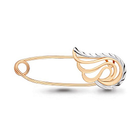 Булавка Аквамарин - Золото 375 (арт. 72583.8)