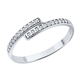 Кольцо SOKOLOV - Серебро 925, Фианит (арт. 94013703)