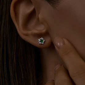 Серьги SOKOLOV - Серебро 925, Фианит (арт. 94024742)