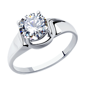 Кольцо SOKOLOV - Серебро 925, Фианит (арт. 94012878)