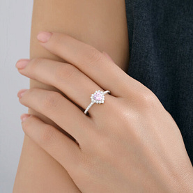 Кольцо SOKOLOV - Серебро 925, Фианит (арт. 94014487-91)