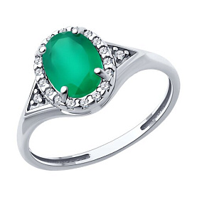 Кольцо Diamant - Серебро 925, Агат (арт. 94-310-00179-2)