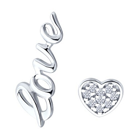 Серьги Diamant - Серебро 925, Фианит (арт. 94-122-02295-1)