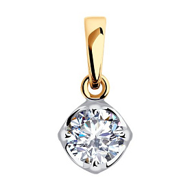 Подвеска SOKOLOV - Золото 375, Фианит (арт. 036215-4)