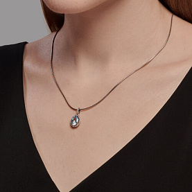 Подвеска Diamant - Серебро 925, Топаз, Фианит (арт. 94-330-01999-1)