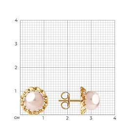 Серьги Diamant - Серебро 925, Жемчуг культивированный (арт. 93-322-01929-1)