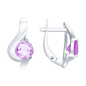 Серьги SOKOLOV - Серебро 925, Аметист (арт. 92021968)