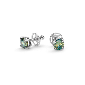 Серьги Дар - Серебро 925, Синтетический муассанит (арт. С-5153рс16139)