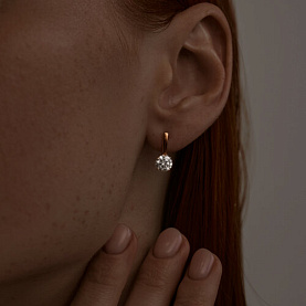 Серьги SOKOLOV - Серебро 925, Фианит (арт. 93022374)