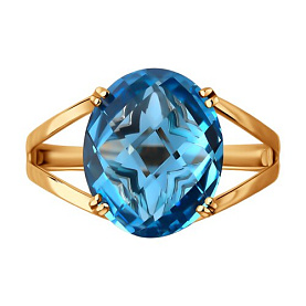 Кольцо SOKOLOV - Золото 585, Топаз (арт. 717139)