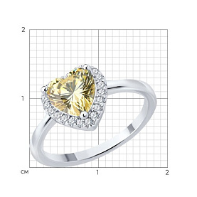 Кольцо SOKOLOV - Серебро 925, Фианит (арт. 94014489-91)