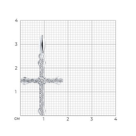 Подвеска SOKOLOV - Серебро 925, Фианит (арт. 94031379)