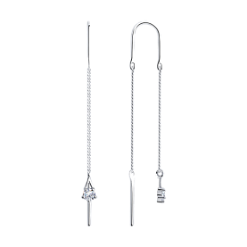 Серьги SOKOLOV - Серебро 925, Фианит (арт. 94020568)