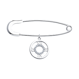 Булавка SOKOLOV - Серебро 925, Фианит (арт. 94040150)