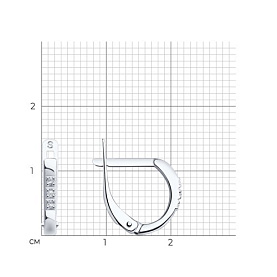 Серьги SOKOLOV - Серебро 925, Фианит (арт. 94020086)