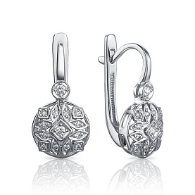 Серьги Platinum Lab. - Платина 950 (арт. ПС-278-01)