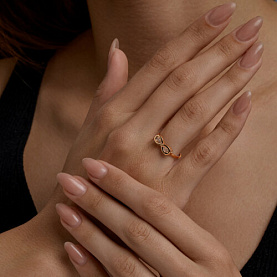 Кольцо Diamant - Золото 585, Фианит (арт. 51-110-01280-1)