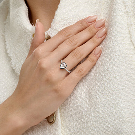 Кольцо SOKOLOV - Серебро 925, Горный хрусталь (арт. 92014696)