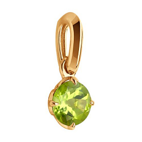 Подвеска Diamant - Золото 585, Хризолит (арт. 51-330-01767-3)